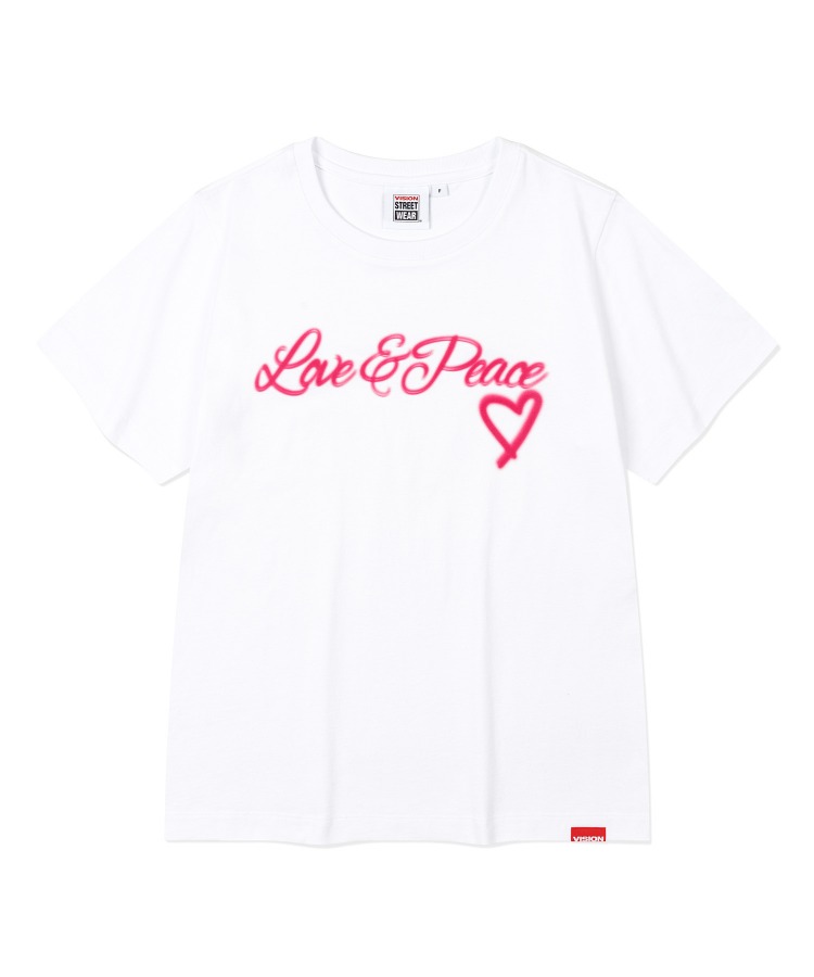 VSW Blurry Love &amp; Peace WS T-Shirts Magenta